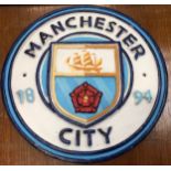 Manchester City cast football sign (252).