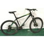 Carrera Vulcan aluminium frame black mountain bike 26 gears 24" wheel size 19" frame size.