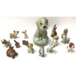 Large Wade Bengo money box together with Bengo & Friends (11), and a Beswick 824 rabbit & family (4)