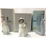 Lladro boxed figure Happiness 06685, together with boxed figure Happy Birthday 05429 & boxed