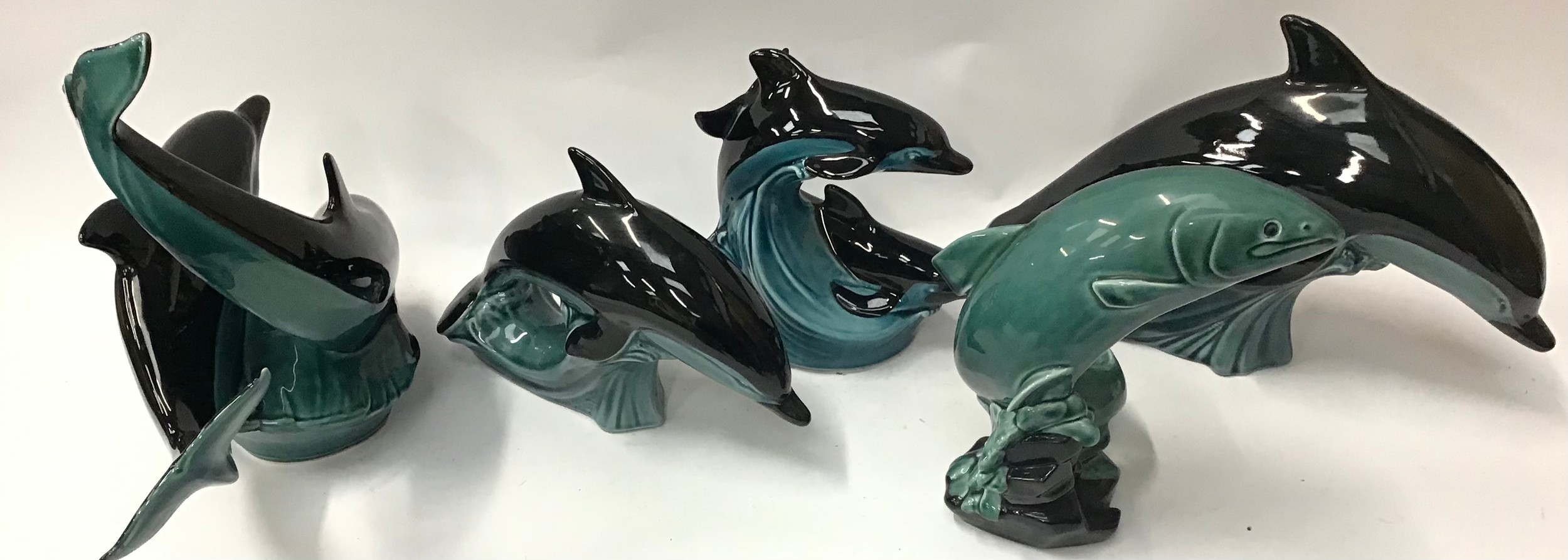 Poole Pottery qty of blue animals to include Dolphins & Seals (10) - Image 2 of 5