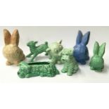 Collection of Sylvac animal figurines (7).