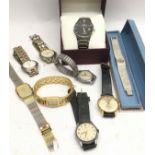 A collection of ladies and gents watches, mechanical and quartz. Includes Accurist, Rotary and