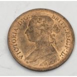 1885 Victorian extremely fine Half Penny