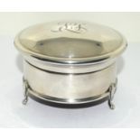 Silver H/M 3 legged jewellery box London 1810