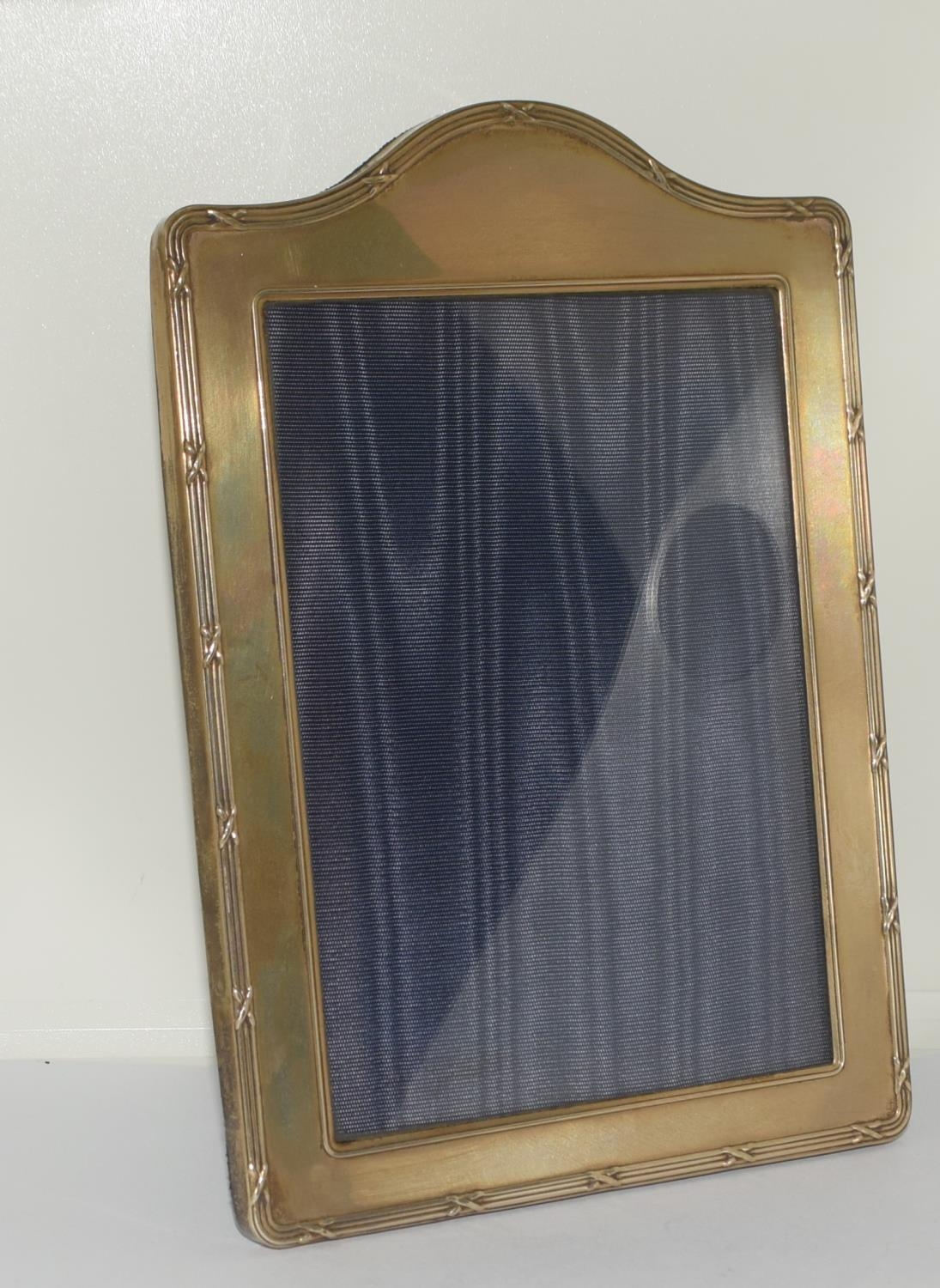 Silver H/M gilded easel back picture frame 19x13cm