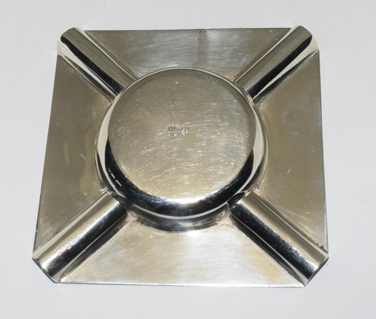 Pair of silver ash trays 94g - Image 5 of 9