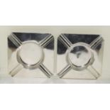 Pair of silver ash trays 94g