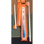 Two internal dimension measuring sticks with carry cases. 0.6 to 3m and .91 to 5m