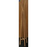 "Totem" hard wood contemporary coat stand