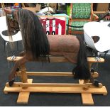 Large wooden rocking horse 130x130x50cm