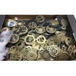 Large collection of horse brasses to include some vintage examples