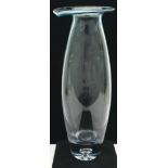 Large Krosno Poland art glass vase. 40.5cms tall