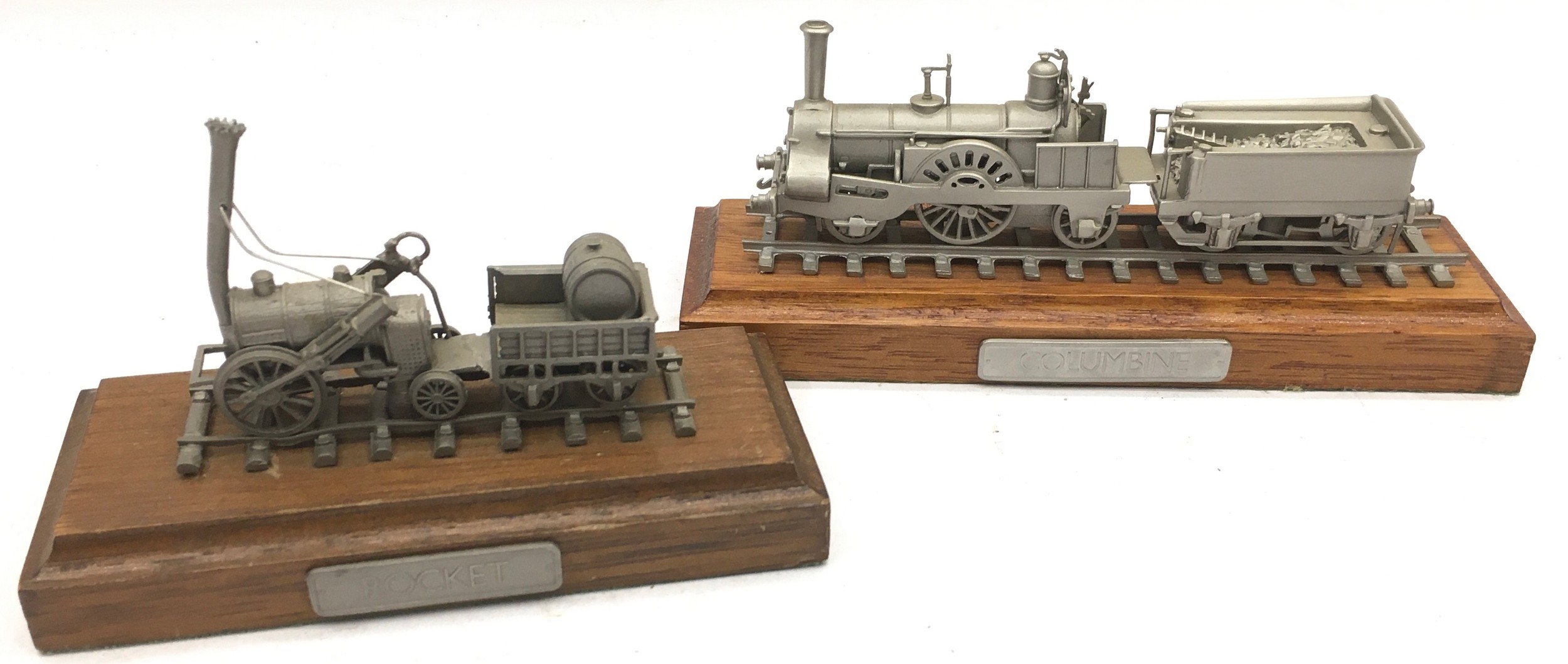 Large collection of static display pewter locomotives 13 in all - Bild 5 aus 5