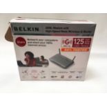 Belkin ADSL modem with High-speed Mide Wireless-G Router, boxed. (58).