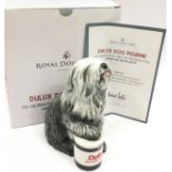 Royal Doulton 50th anniversary Dulux dog, boxed with certificate