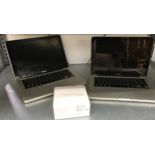 2 x Applemac book lap tops together with an apple mouse (untested)