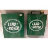 2 Land Rover petrol can tins. (290)
