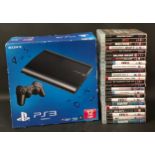 Sony PlayStation 3 bundle to include boxed super slim console and 24 games.