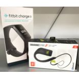 Fit Bit charge together JBL blue tooth ear buds (untested)