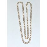 9ct gold figaro necklace 52cm long 7.6g