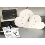 Instant print camera together a cloud clock (untested)