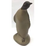 Poole Pottery rare & hard to find stoneware model of a penguin 5" high.