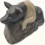 Poole Pottery stoneware Pig on Straw model adapted by Alan White 1990.