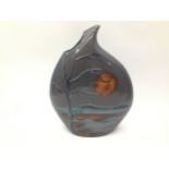 Poole Pottery interest Anita Harris Art Pottery large teardrop vase 12.25" high.