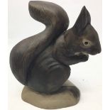 Poole Pottery rare & hard to find stoneware model of a squirrel 4.1" high.