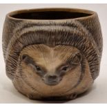 Poole Pottery stoneware Hedgehog planter model adapted by Alan White.