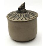 Poole Pottery hard to find stoneware honey pot with bee finial.