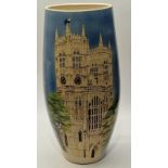 Poole Pottery outstanding large limited edition Royal Wedding at Westminster Abbey oval vase hand