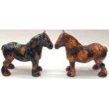 Poole Pottery interest Anita Harris Art Pottery model of a Horse together with one other (2)