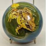 Poole Pottery Studio thrown by Alan White & decorated by Jane Brewer depicting a Common Frog 2.6"