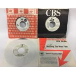 BOB DYLAN 7” DEMO / PROMO RECORDS. Here we have various pressings from CBS and Asylum Records. On