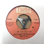 BROTHER TO BROTHER 7” SINGLE. Title here is ‘In The Bottle’ on Turbo TU 039 Records. Found here in