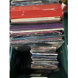BOX OF VARIOUS ALBUMS AND SINGLES