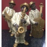 SET OF 3 JAZZMEN FIGURES