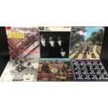 COLLECTION OF 6 STEREO ORIGINAL BEATLE LP RECORDS. A superb set to include - Abbey Road - With The