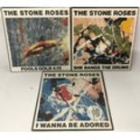THE STONE ROSES X 3 SINGLE RECORDS.