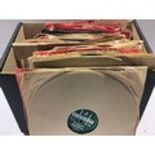 VINTAGE BOX OF SHELLAC 10” 78RPM RECORDS