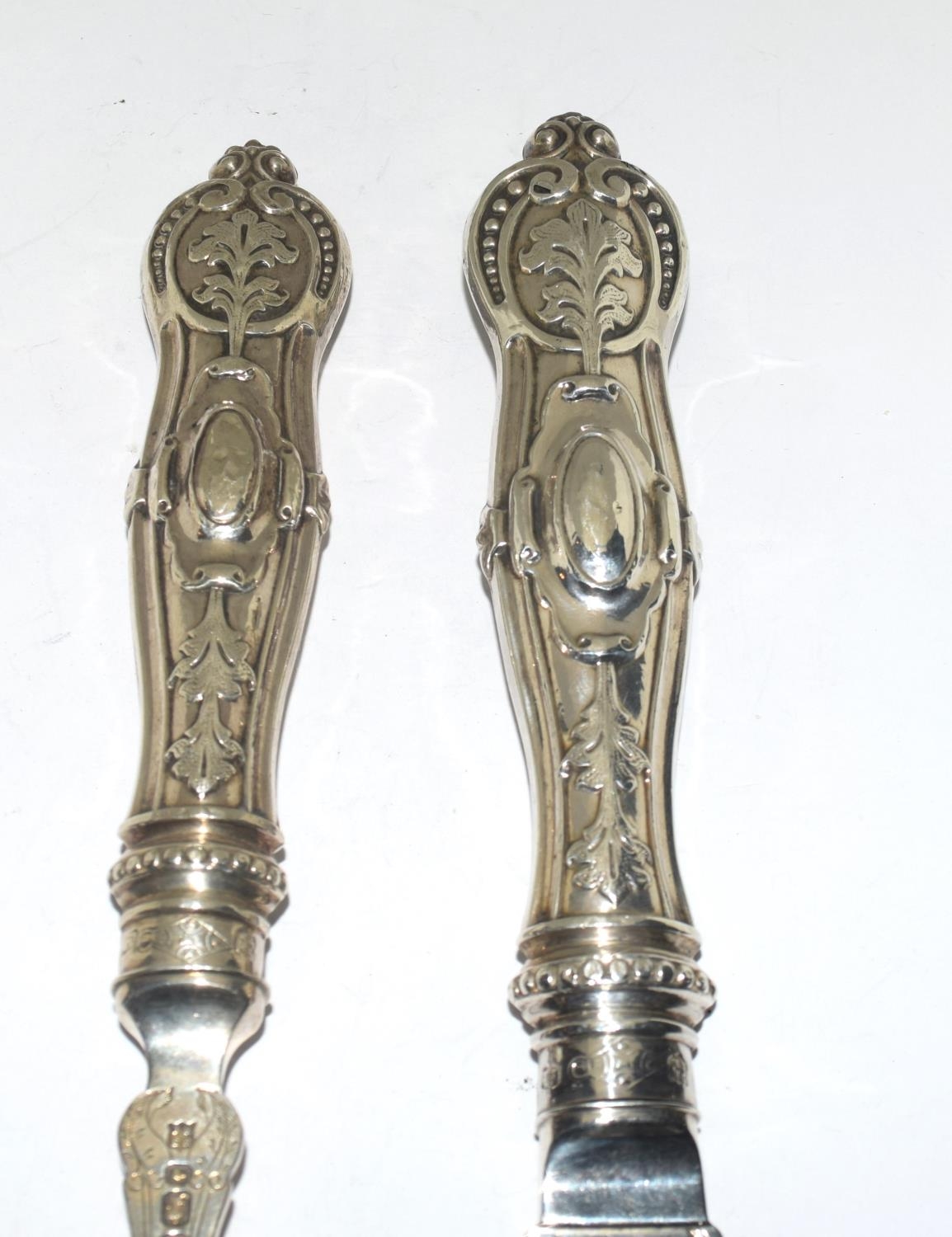 Pair of highly decorated Victorian Fish servers showing images for fishermen and boats etc Sheffield - Image 2 of 8