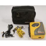 Sony Sports FM/AM Walkman WM-SXF30 with headphones (unit requires new drive belt).