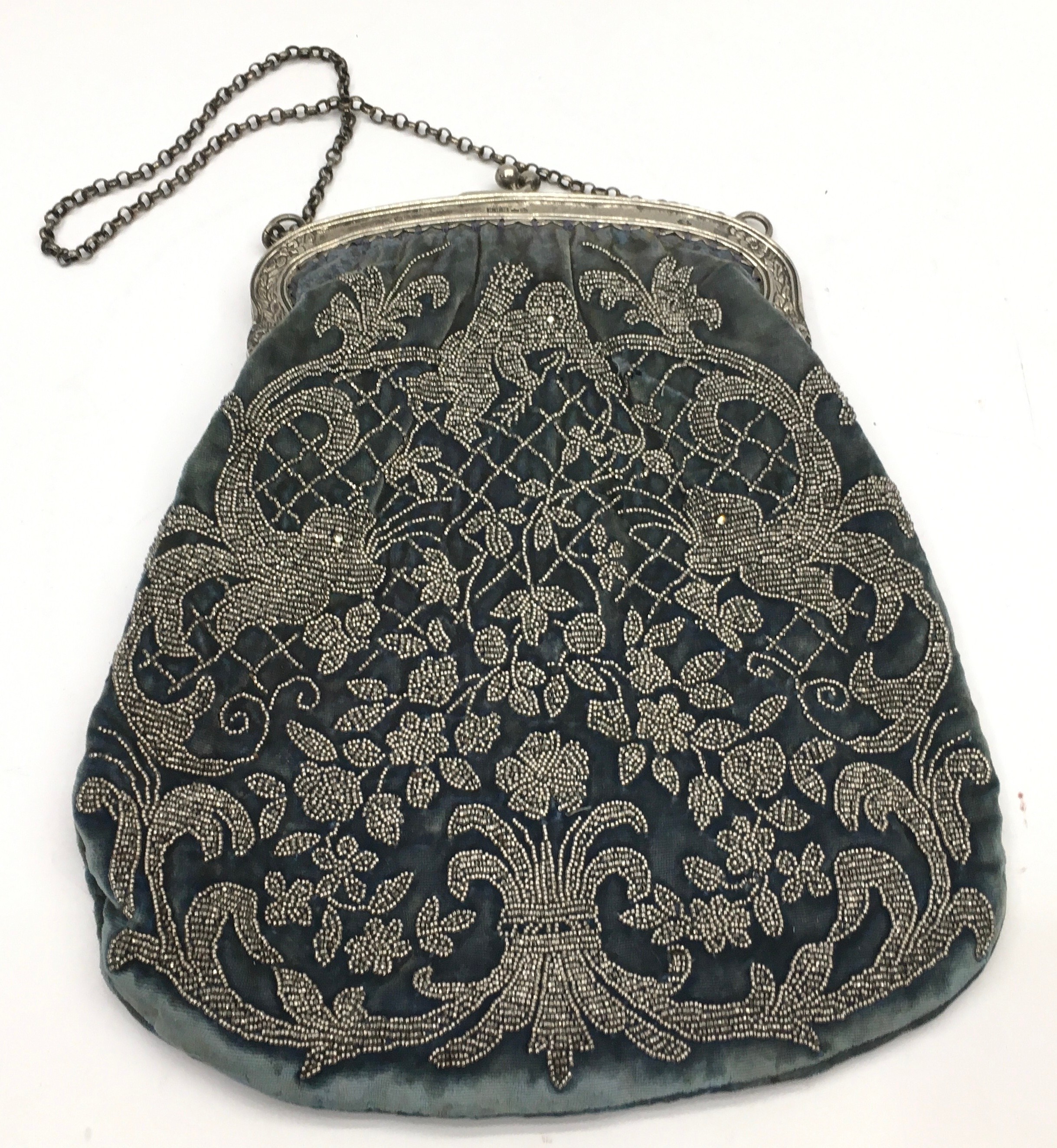 Silver hallmarked evening bag. - Image 2 of 3