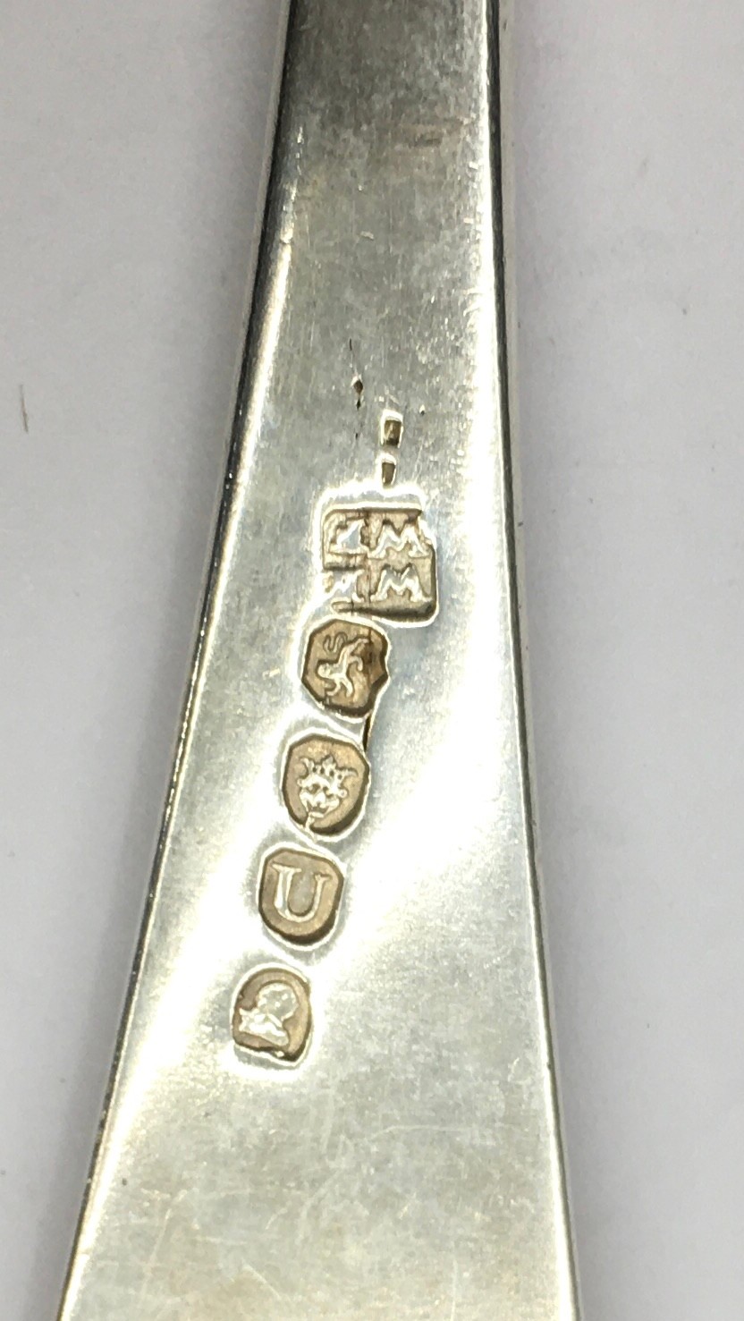 Georgian Silver H/M fork and spoon - Image 3 of 5