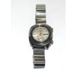 Vintage 1970s Seiko Pulsations automatic chronograph stainless steel gents watch early date March