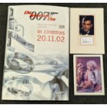 James Bond promotional features a signed "Sean Connery"photo, leading lady picture and a cinema