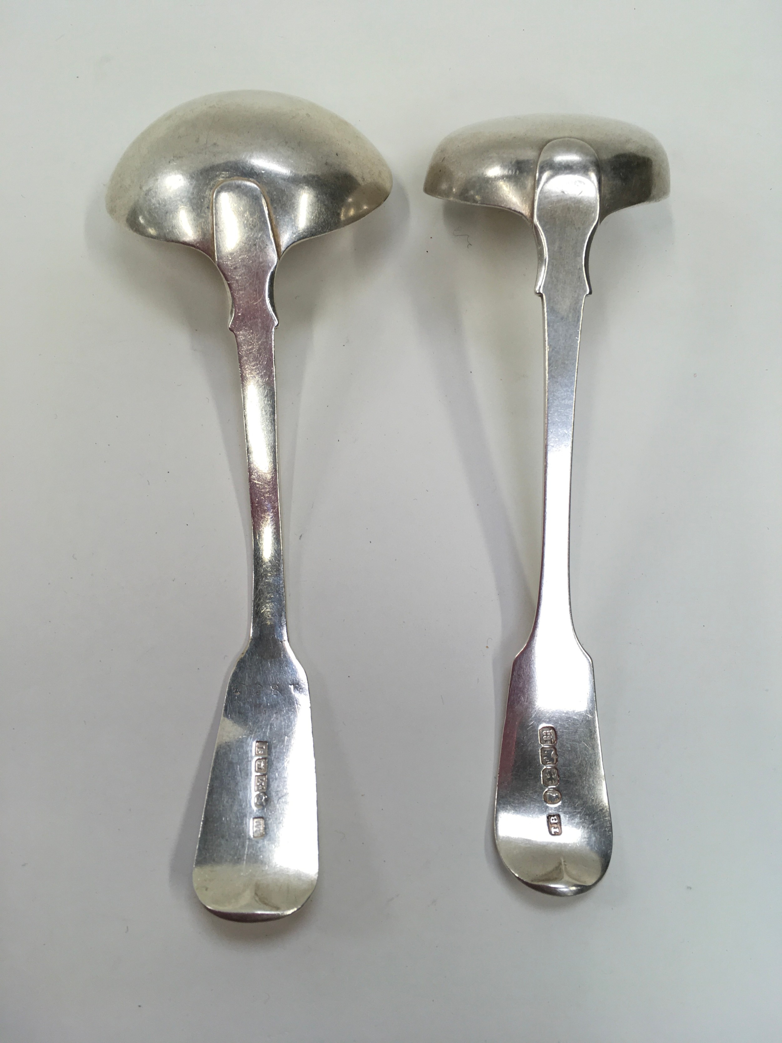 Two silver ladles, (117g) Exeter. - Image 2 of 3