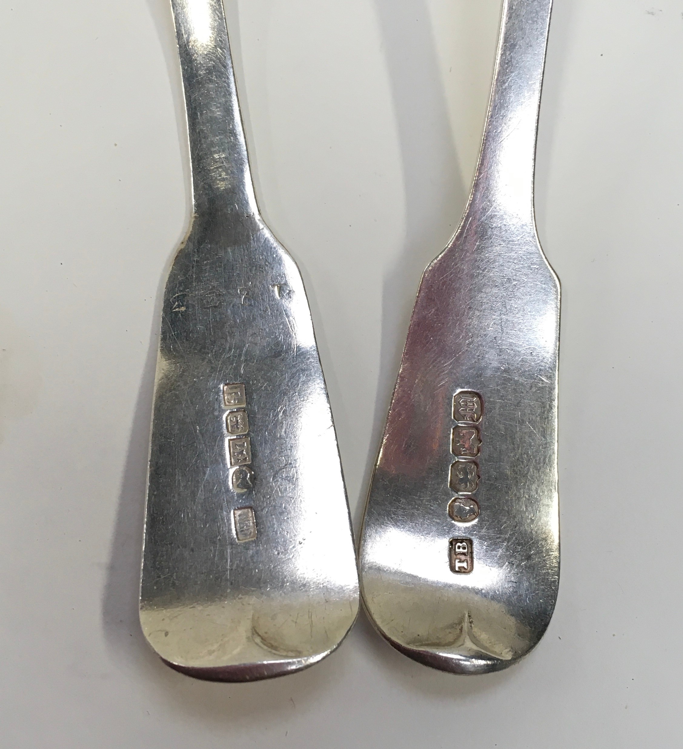 Two silver ladles, (117g) Exeter. - Image 3 of 3